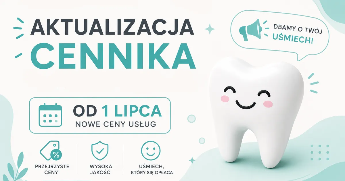Aktualizacja cennika od 1 lipca 2026