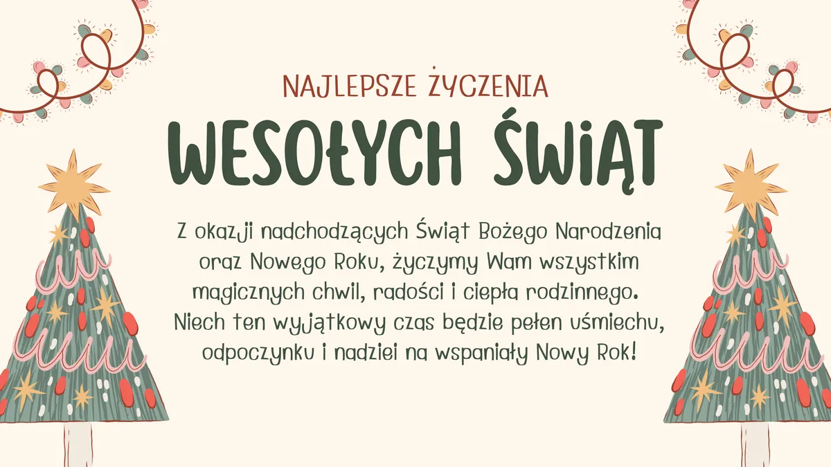 Wesołych Świąt Bożego Narodzenia!